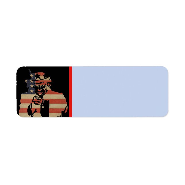 Uncle Sam Address Label (Front)