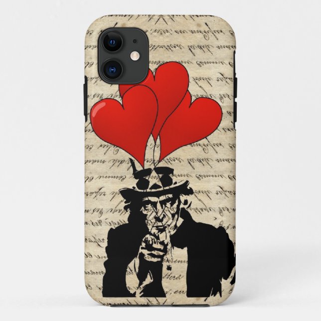 Uncle Sam and balloons Case-Mate iPhone Case (Back)