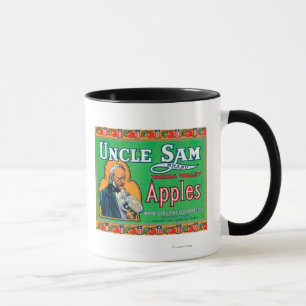 Uncle Sam Apple Label (green) - Wapato, WA Mug