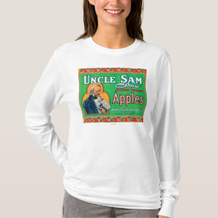 Uncle Sam Apple Label (green) - Wapato, WA T-Shirt