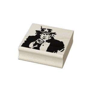 Uncle Sam art stamp