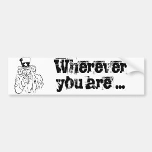 Uncle Sam Bumper Sticker