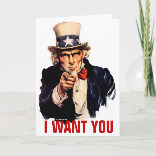Uncle Sam Customizable Card (Front)