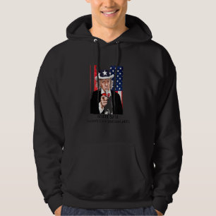 Uncle Sam Doesn't Care Snowflakes American Flag_1 Hoodie