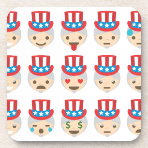 uncle sam emoji coaster