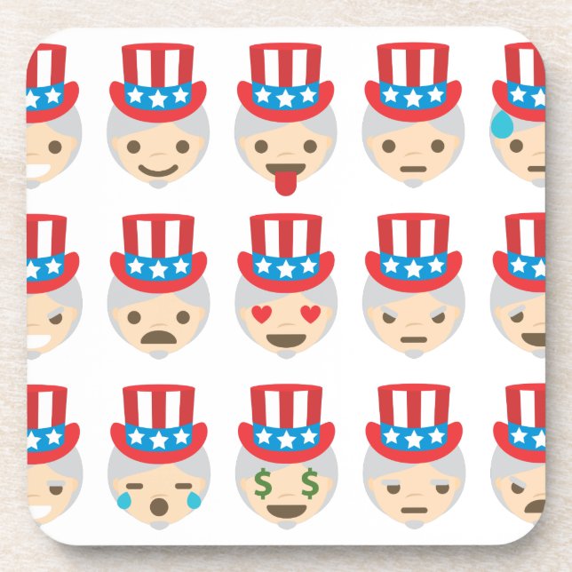 uncle sam emoji coaster (Front)