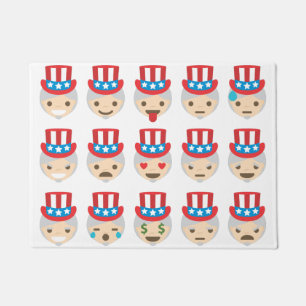 uncle sam emoji doormat door mat