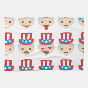 uncle sam emoji kitchen towel