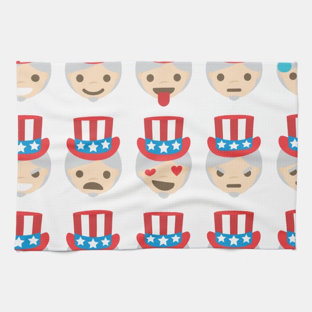 uncle sam emoji kitchen towel (Horizontal)