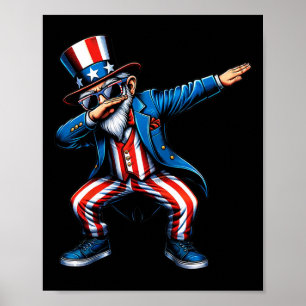 Uncle Sam Funny 4th Of July Patriotic Boys Girls M Poster