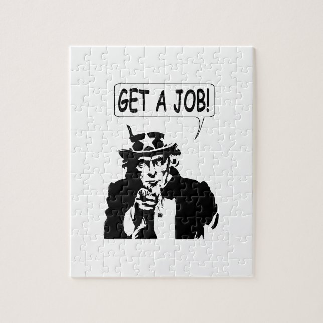 Uncle Sam Get A Job Jigsaw Puzzle (Vertical)