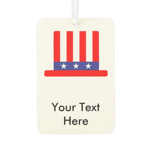 Uncle Sam Hat Air Freshener (Back)