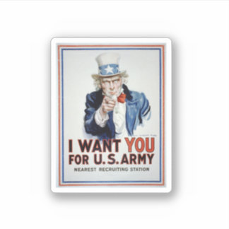 Uncle Sam I Want You For Us Army Vintage Poster 