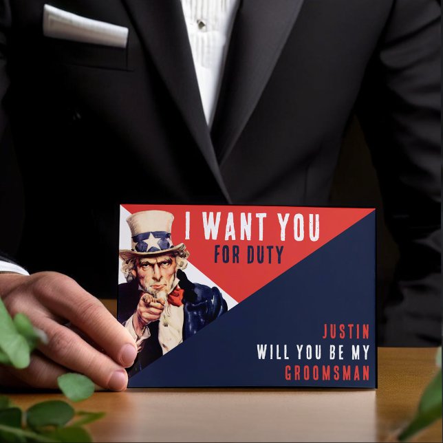 Uncle Sam I Want You Groomsman Proposal (Uncle Sam I Want You Groomsman Proposal
)