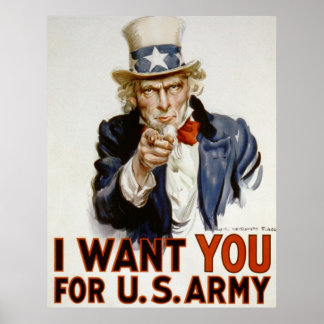 Uncle Sam - I Want You Poster