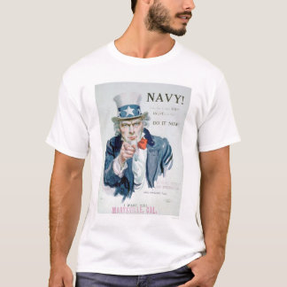 Uncle Sam is Calling You! Enlist Navy (US02148B) T-Shirt