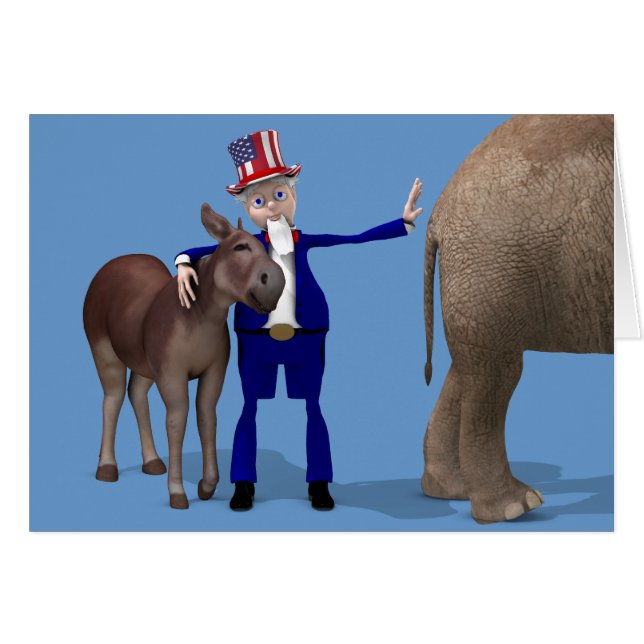 Uncle Sam Loves Donkeys (Front Horizontal)