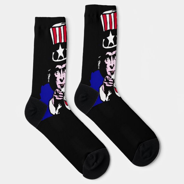 Uncle Sam Patriotic Socks (Right)