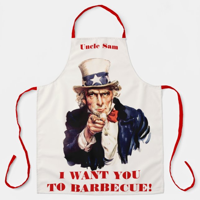 Uncle Sam Personalize Apron (Front)