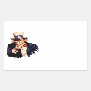 Uncle Sam Pointing His Finger Sticker