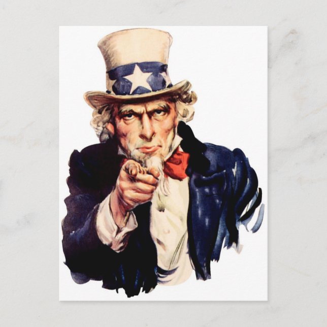 Uncle Sam Postcard (Front)