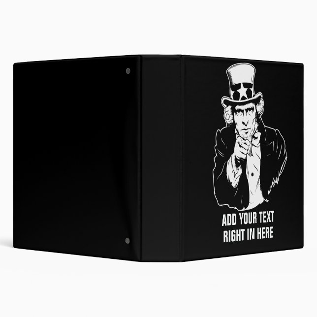 Uncle Sam Propaganda Portrait Binder (Background)