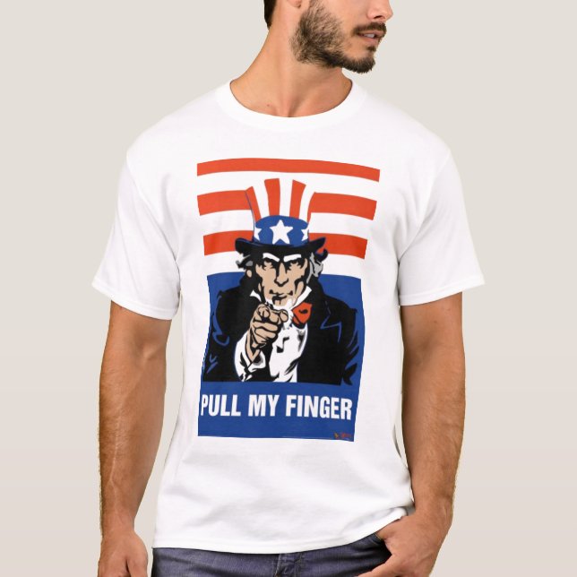 Uncle Sam-Pull my finger T-Shirt (Front)