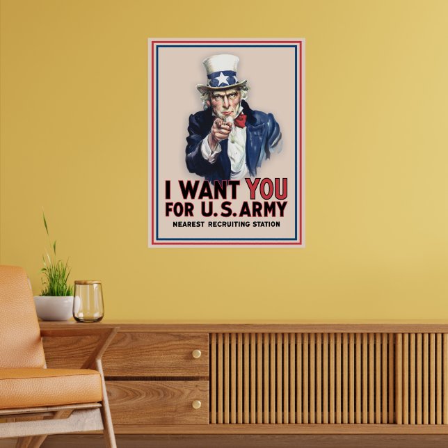 Uncle Sam Recruiting Poster (Living Room 2)