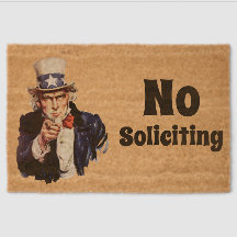 Uncle Sam Says No Soliciting