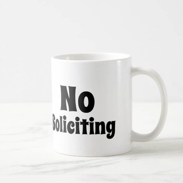 Uncle Sam Says No Soliciting Coffee Mug (Right)