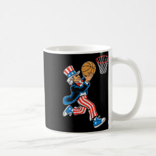 Uncle Sam Sketll American Flag Usa Sport 4th Of Ju Coffee Mug