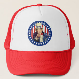 Uncle Sam Stars and Stripes Trucker Hat