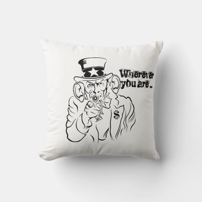 Uncle Sam Throw Pillow (Front)