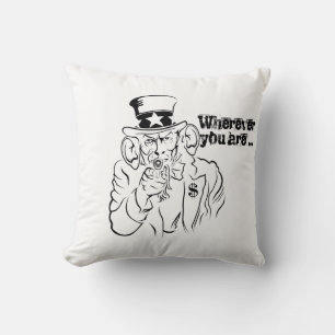 Uncle Sam Throw Pillow