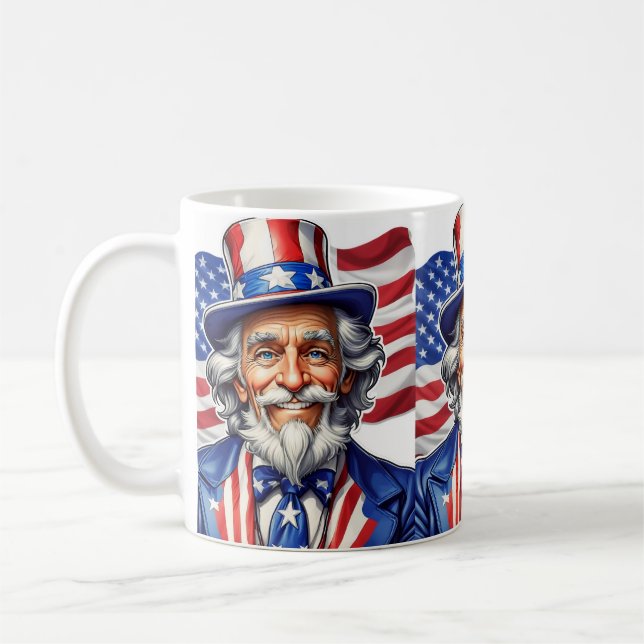 Uncle Sam USA Coffee Mug (Left)