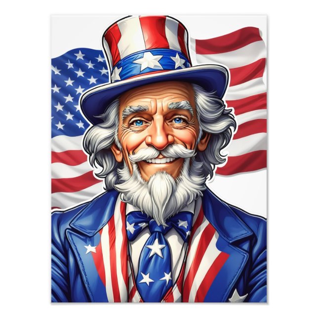 Uncle Sam USA Photo Print (Front)