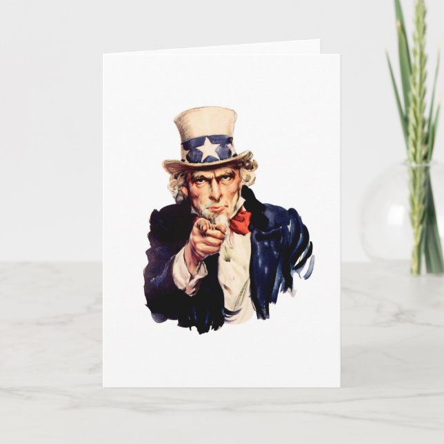 Uncle Sam Wants You! Card (Front)