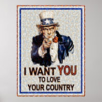 Uncle Sam Wants You Mosiac (Made from 3000 photos)