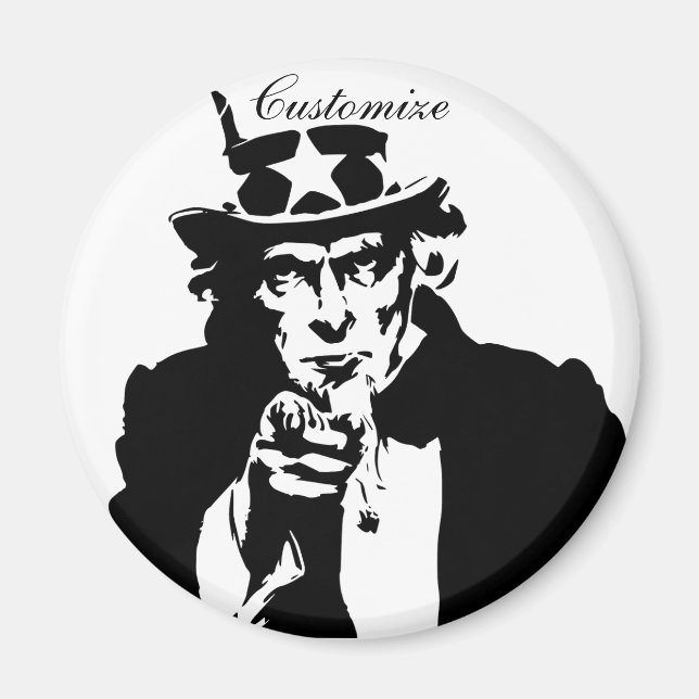 Uncle Sam Wants You Thunder_Cove Magnet (Front)