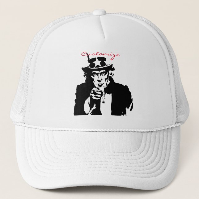 Uncle Sam Wants You Thunder_Cove Trucker Hat (Front)