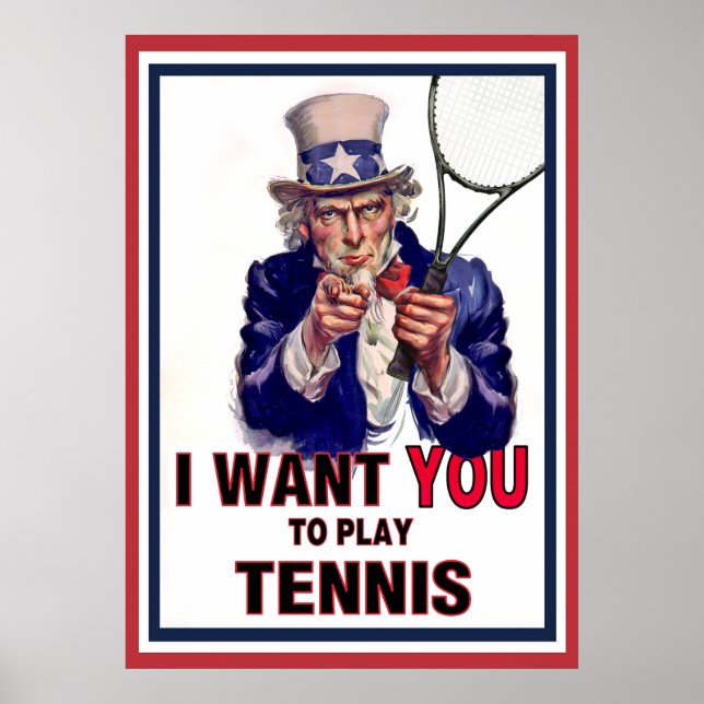 Uncle Sam Wants You to Play Tennis! Poster (Front)