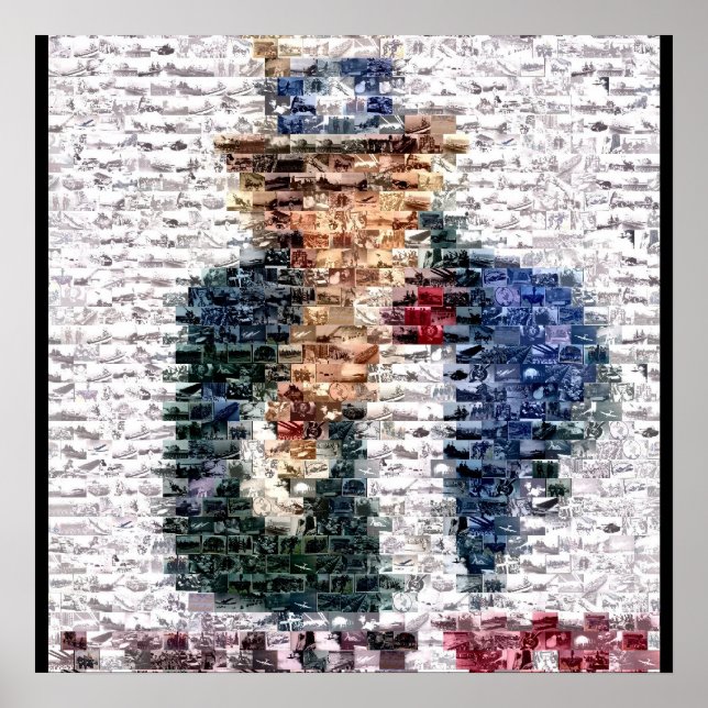 Uncle Sam WWII Montage Poster (Front)