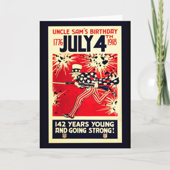 Uncle Sam's 142nd Birthday Card (Front)