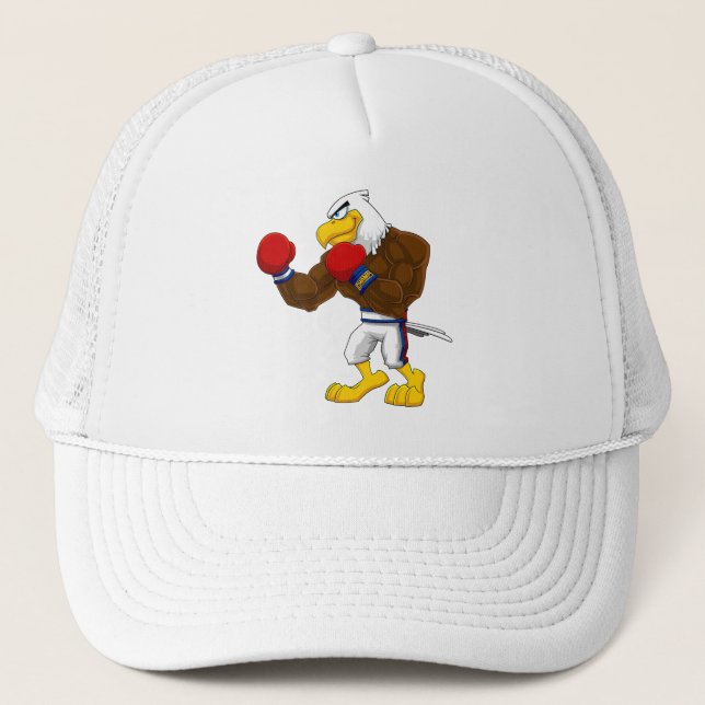 Uncle Sam's Animated Eagle Trucker Hat (Front)