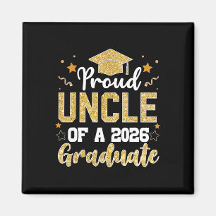 Uncle Senior 2026 Proud Uncle Of A Cl Of 2026 Grad Magnet