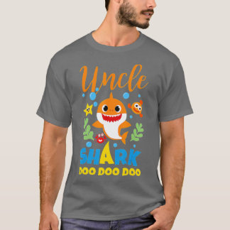 Uncle Shark Gift Cute Baby Shark Family Matching O T-Shirt