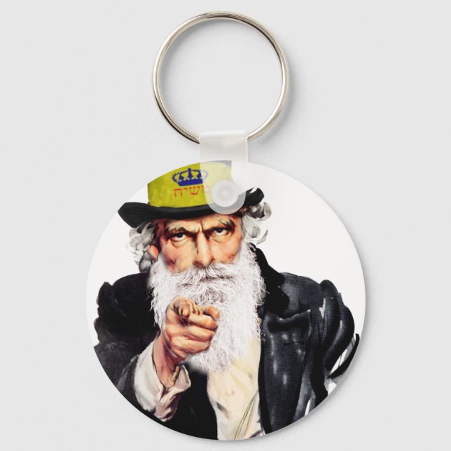 Uncle Shmuel Keychain (Front)