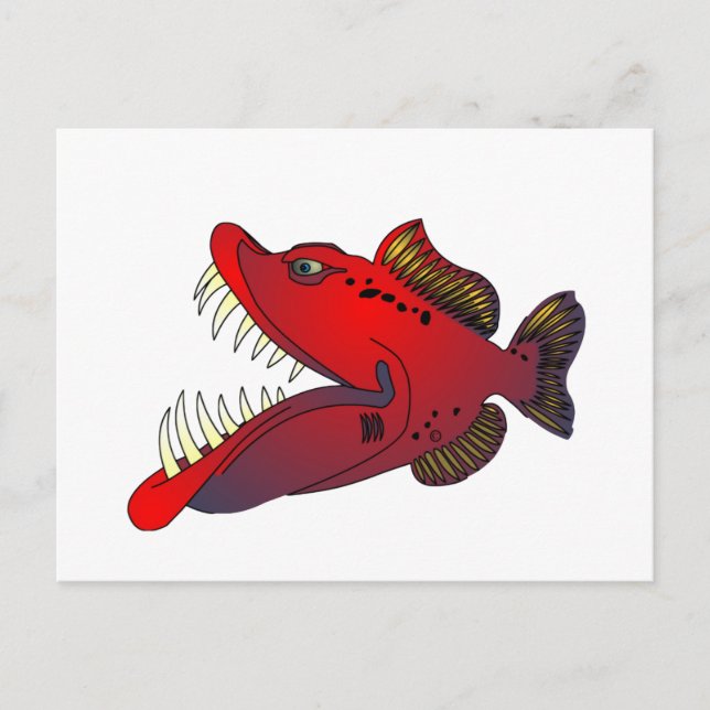 "Uncle Steevo" Fish with Attitude Postcard (Front)