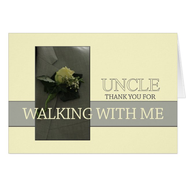 Uncle    Thanks for Walking me down Aisle (Front Horizontal)