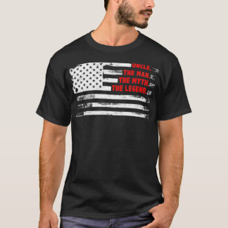 Uncle The Man Myth Legend American USA  Fatheru201 T-Shirt